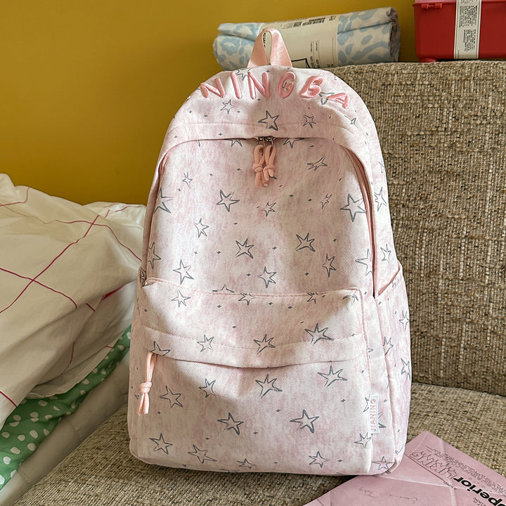 Women’s Stylish Star-Printed Backpack Bowlift