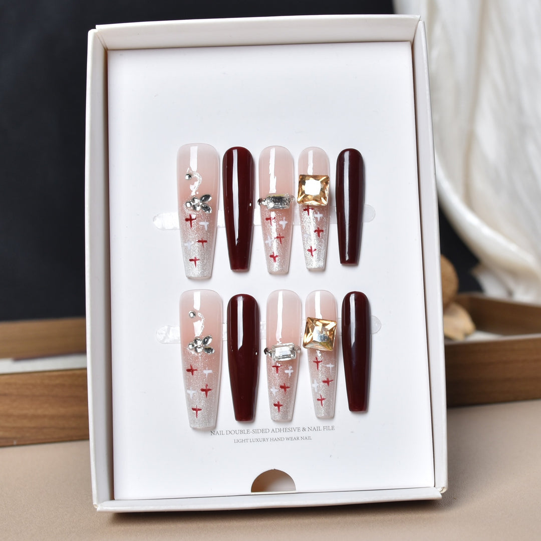 Decorative Press-On Nail Art Extensions Bowlift