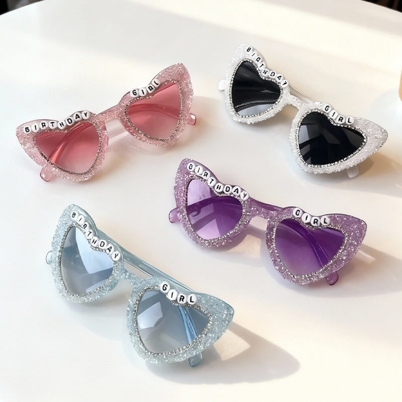 Heart-Shaped Celebration Sunglasses Bowlift