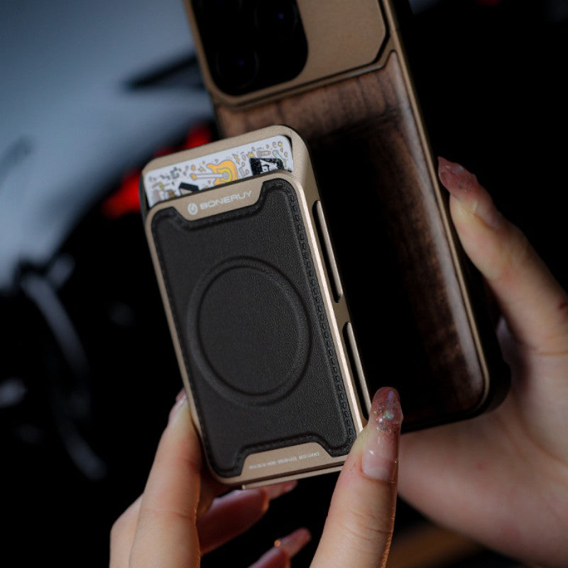 BowLift | Magnetic Leather Slim Card Holder