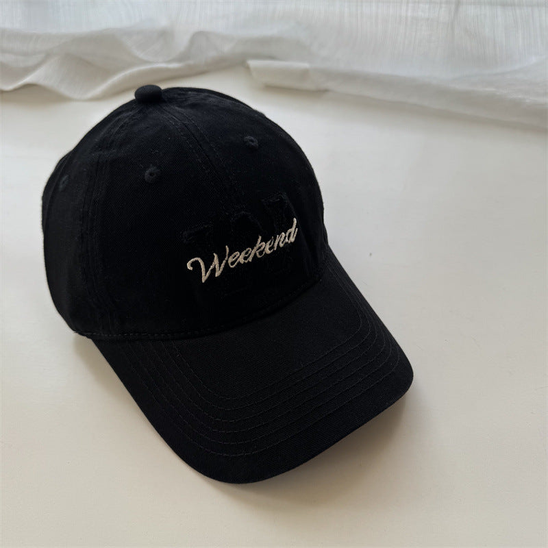 Women's Casual Embroidered Cotton Cap Bowlift