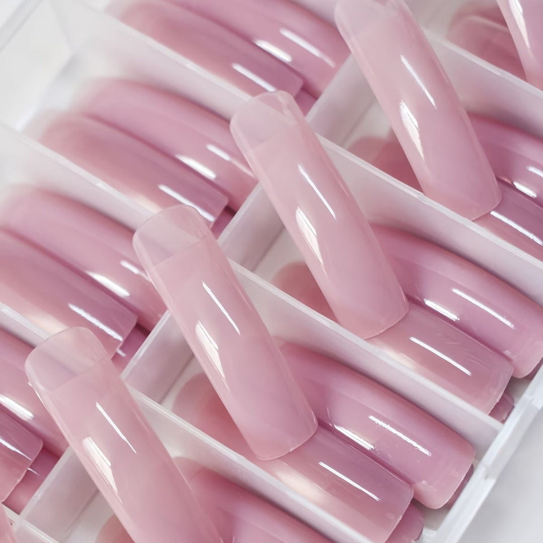 Long Coffin Nail Extensions Bowlift