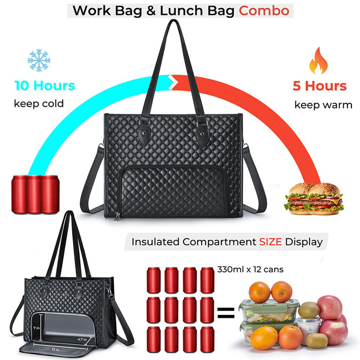 Elegant cooler bag with insulated inner compartment Bowlift