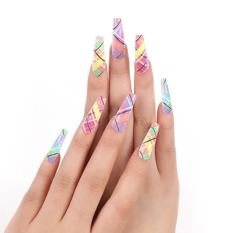 Luxury style artificial nails with intricate decorations Bowlift