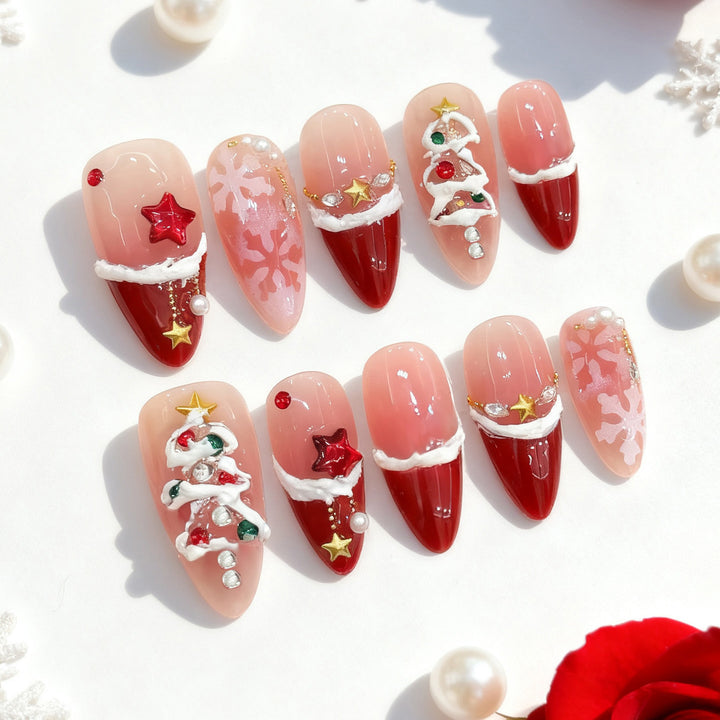 Festive Artificial Nail Collection Bowlift