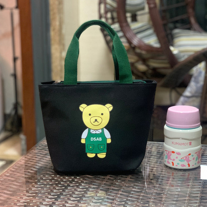 Cute Bear Print Lunch Tote Bowlift