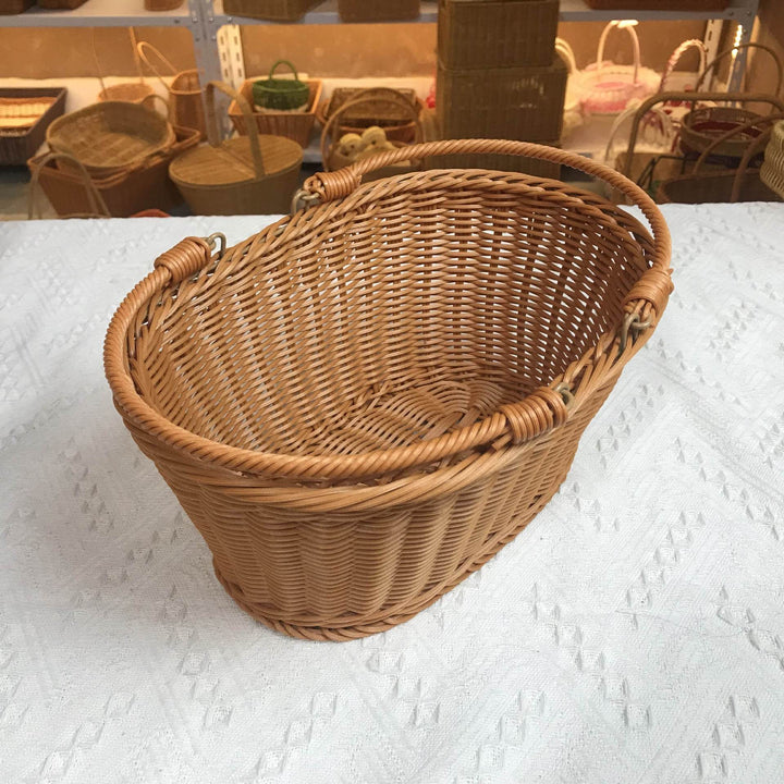 Handcrafted Rectangular Woven Storage Basket Bowlift