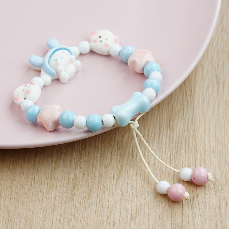 Heart-Shaped Beaded Bracelet Bowlift