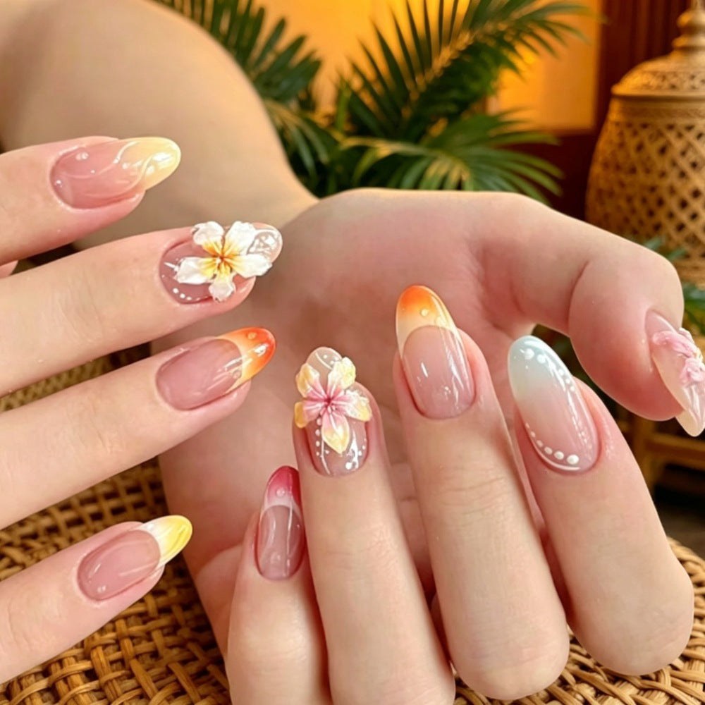 Chic Almond-Shaped Press-On Nail Set Bowlift