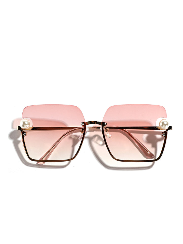 Women's square sunglasses with elegant transparent frame Bowlift
