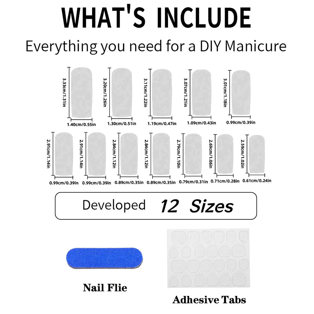 Artificial Nail Extensions with Trendy Design Bowlift