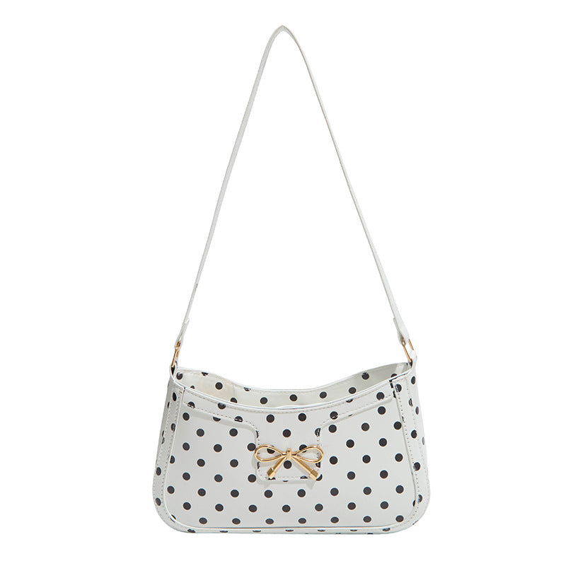 WoPolka Dot Patterned Hobo Handbag Bowlift