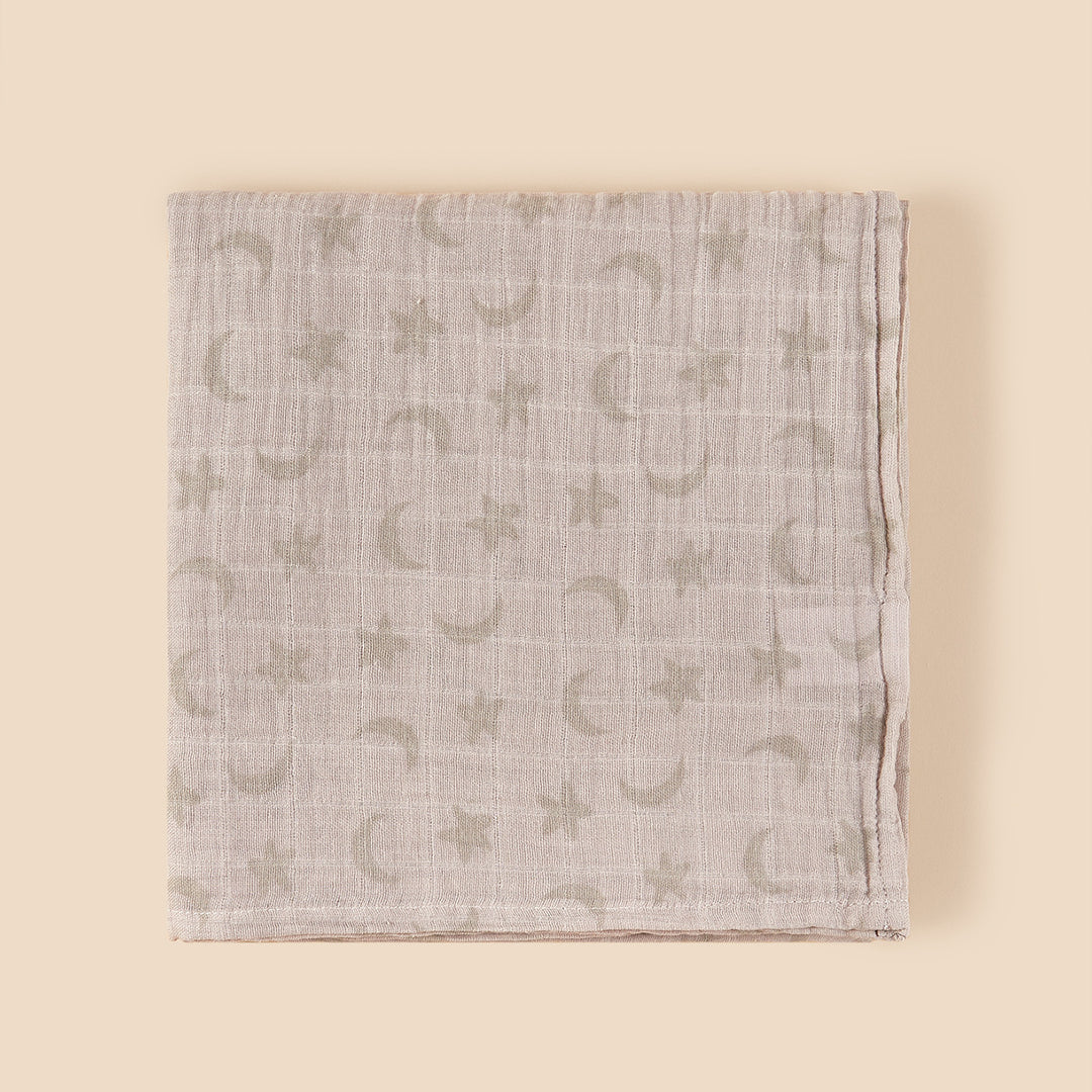 Cute Patterned Muslin Swaddle Blanket Bowlift