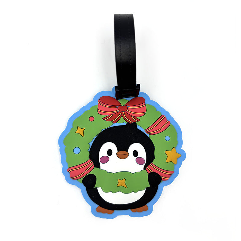 Unisex Whimsical Penguin Luggage Tag Bowlift