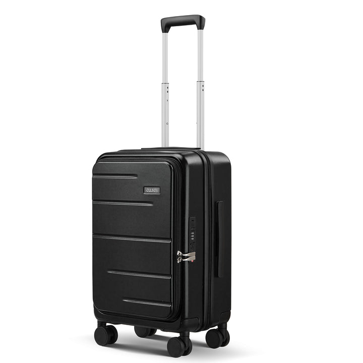 Unisex Compact Expandable Rolling Suitcase Bowlift