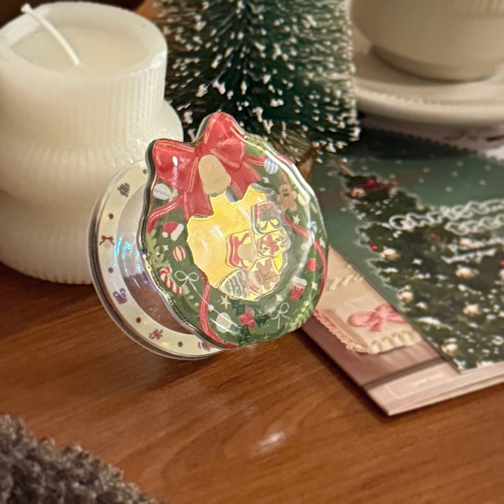 Decorative ceramic coaster in Christmas design Bowlift