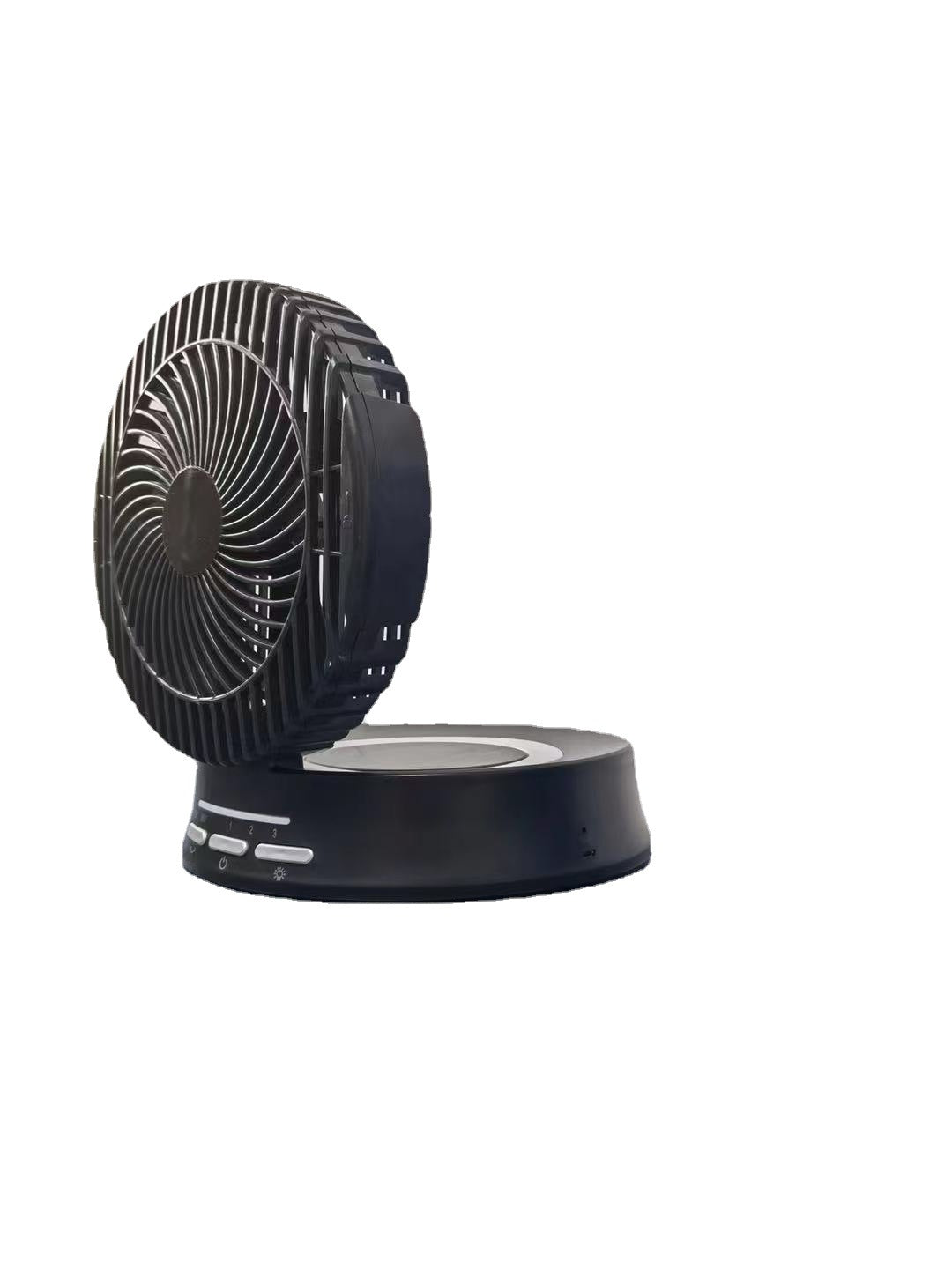 Unisex nan portable oscillating USB desk fan with adjustable tilt three speed silent motor and LED nightlight Bowlift