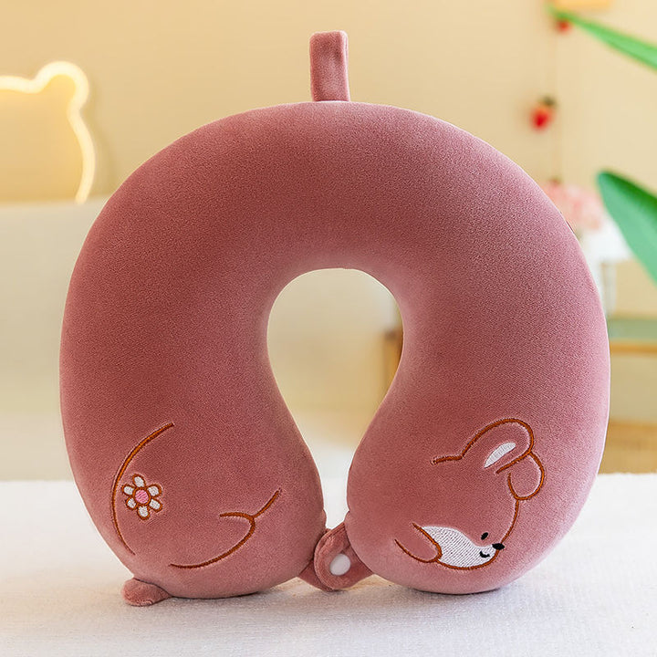 Unisex Neck Support Pillow with Cute Animal Design Bowlift