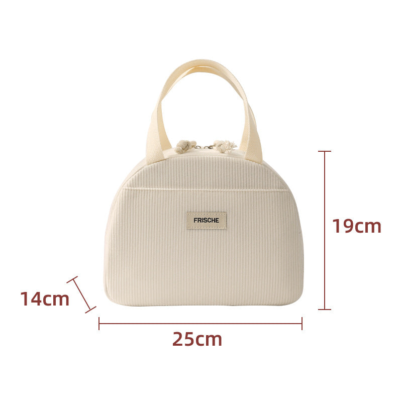 Insulated Lunch Tote with Side Pocket Bowlift