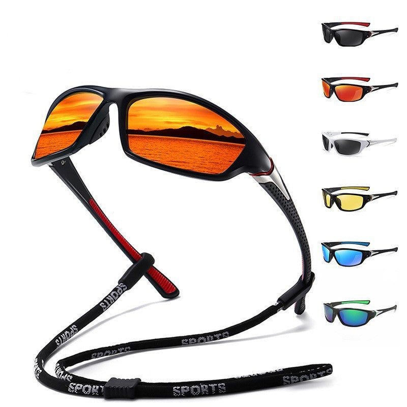 Unisex nan sporty wraparound sunglasses with polarized, shatterproof polycarbonate lenses and non-slip nose pads Bowlift