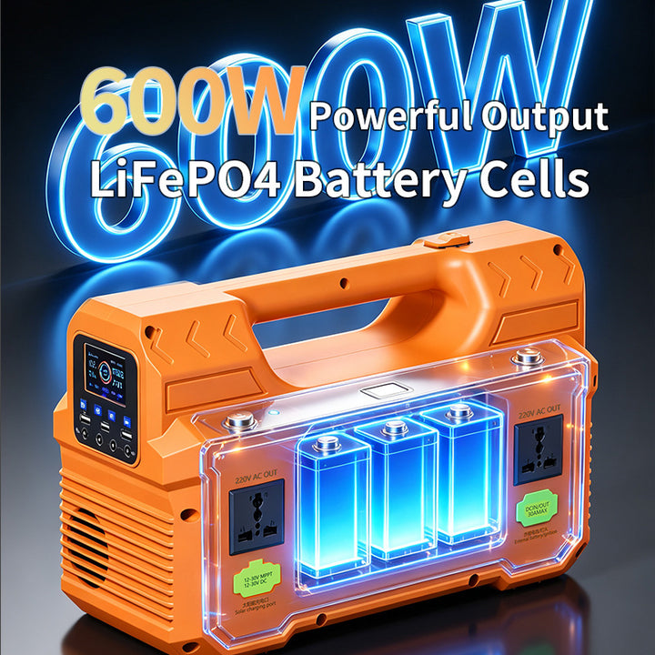 Portable Lithium LiFePO4 Power Station with Car Jump-Start, LED Spotlight and Bluetooth Speaker Bowlift