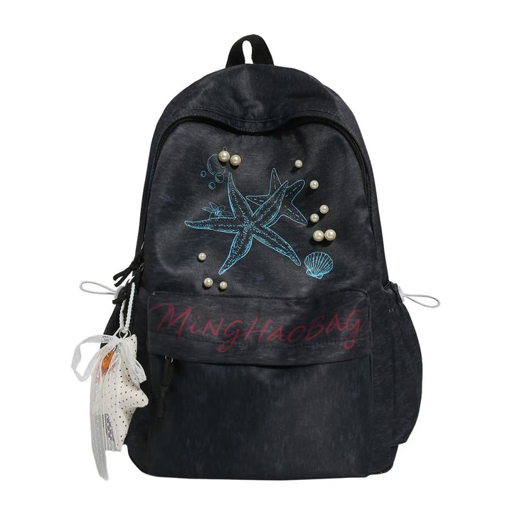 Nautical-Themed Embellished Backpack Bowlift