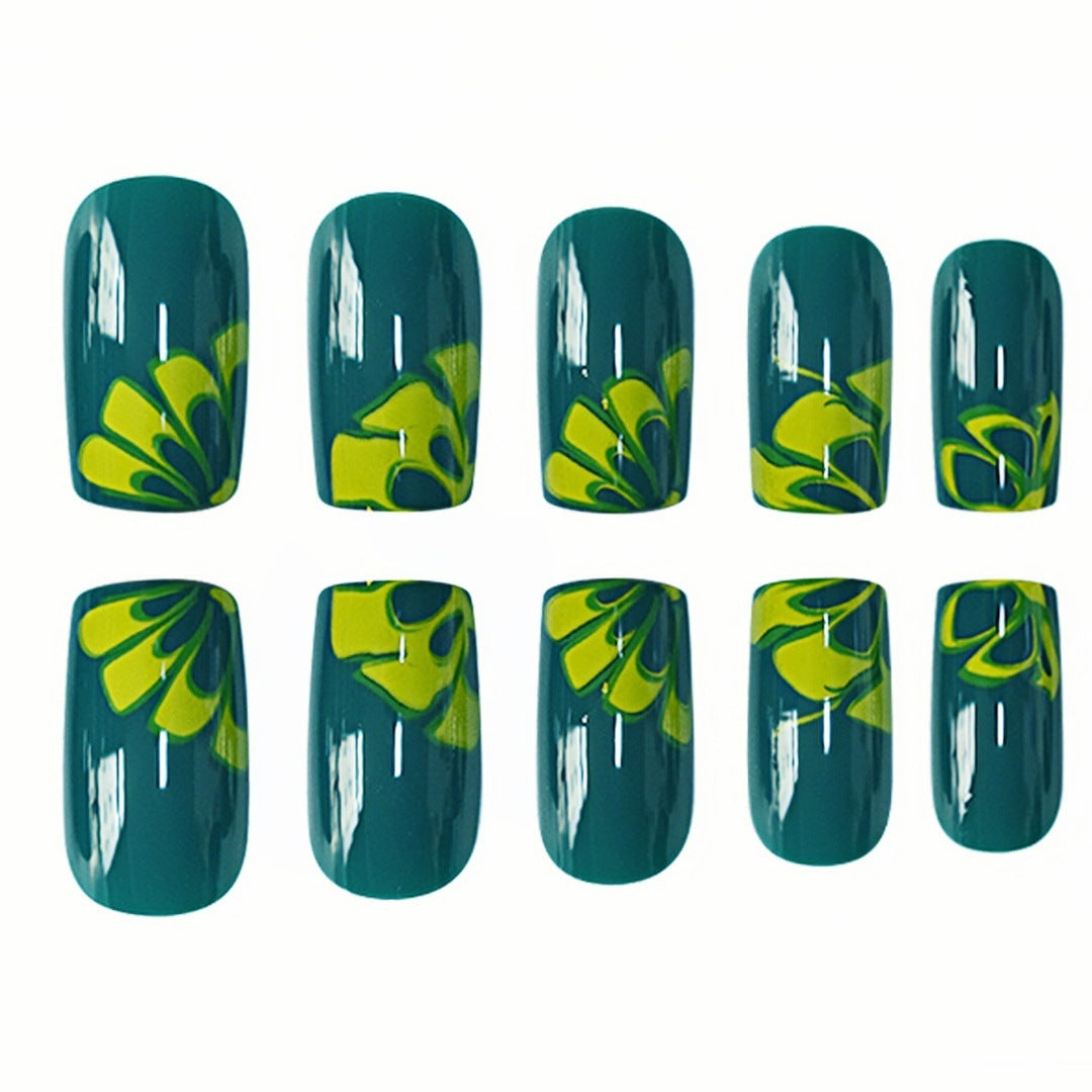 Artistic Marble Effect Nail Art Extensions Bowlift