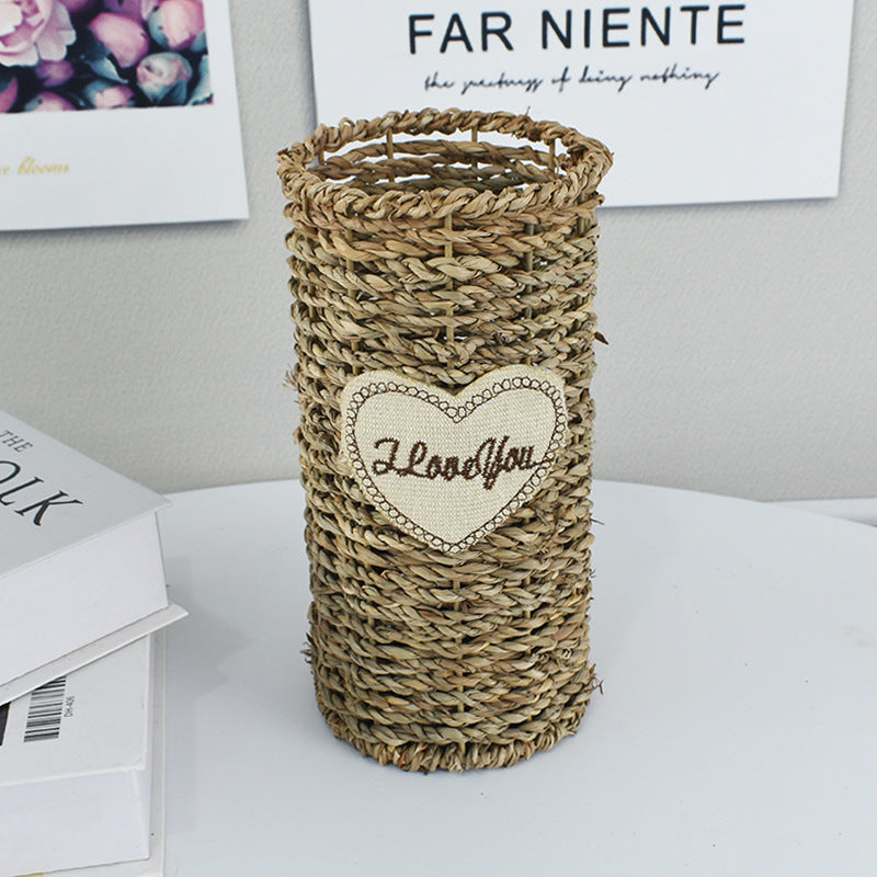 Handcrafted Natural Woven Storage Basket Bowlift