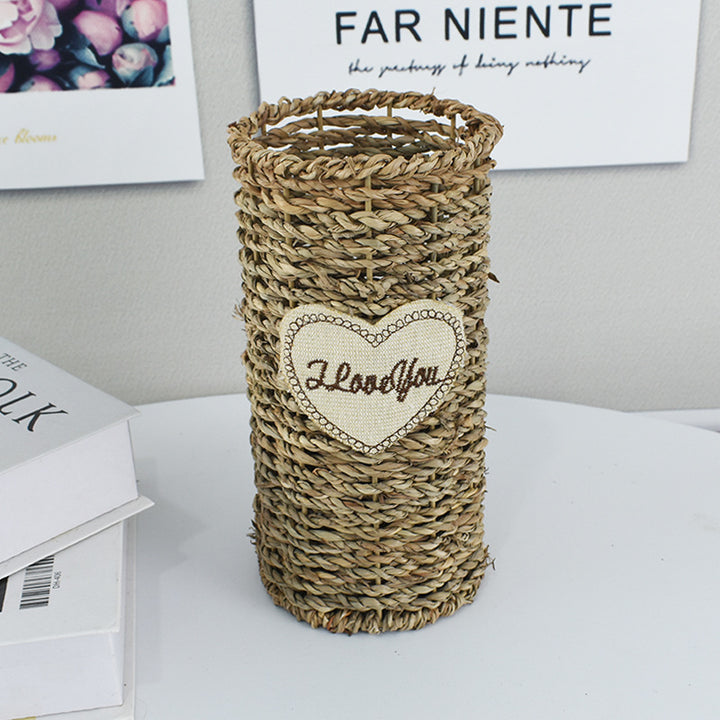 Handcrafted Natural Woven Storage Basket Bowlift