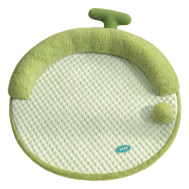 Unisex round baby crawling mat with ergonomic neck pillow and non-slip bottom Bowlift