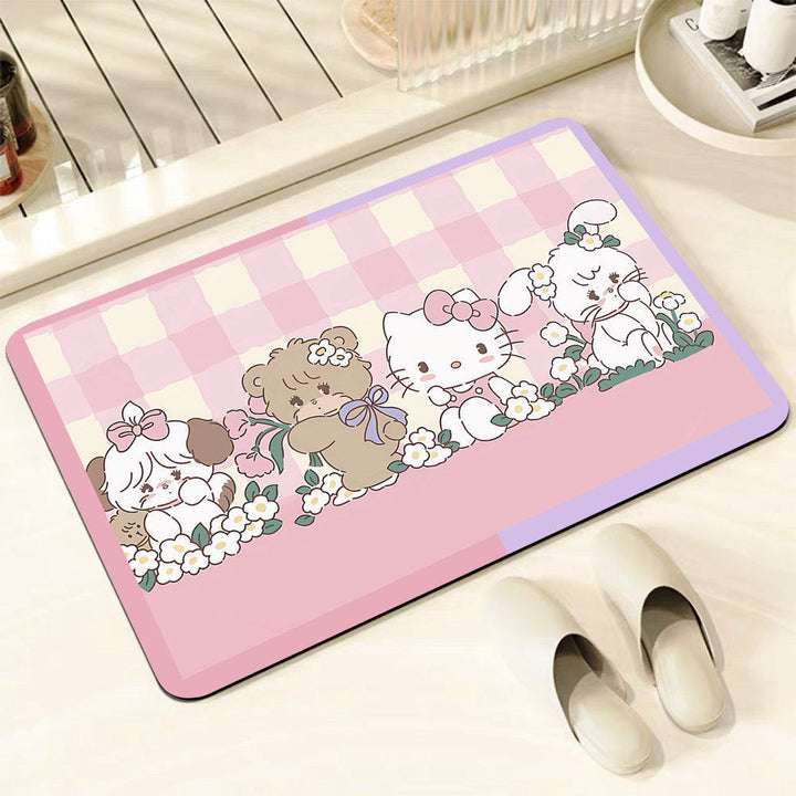 Cute Cartoon Bunny Mat