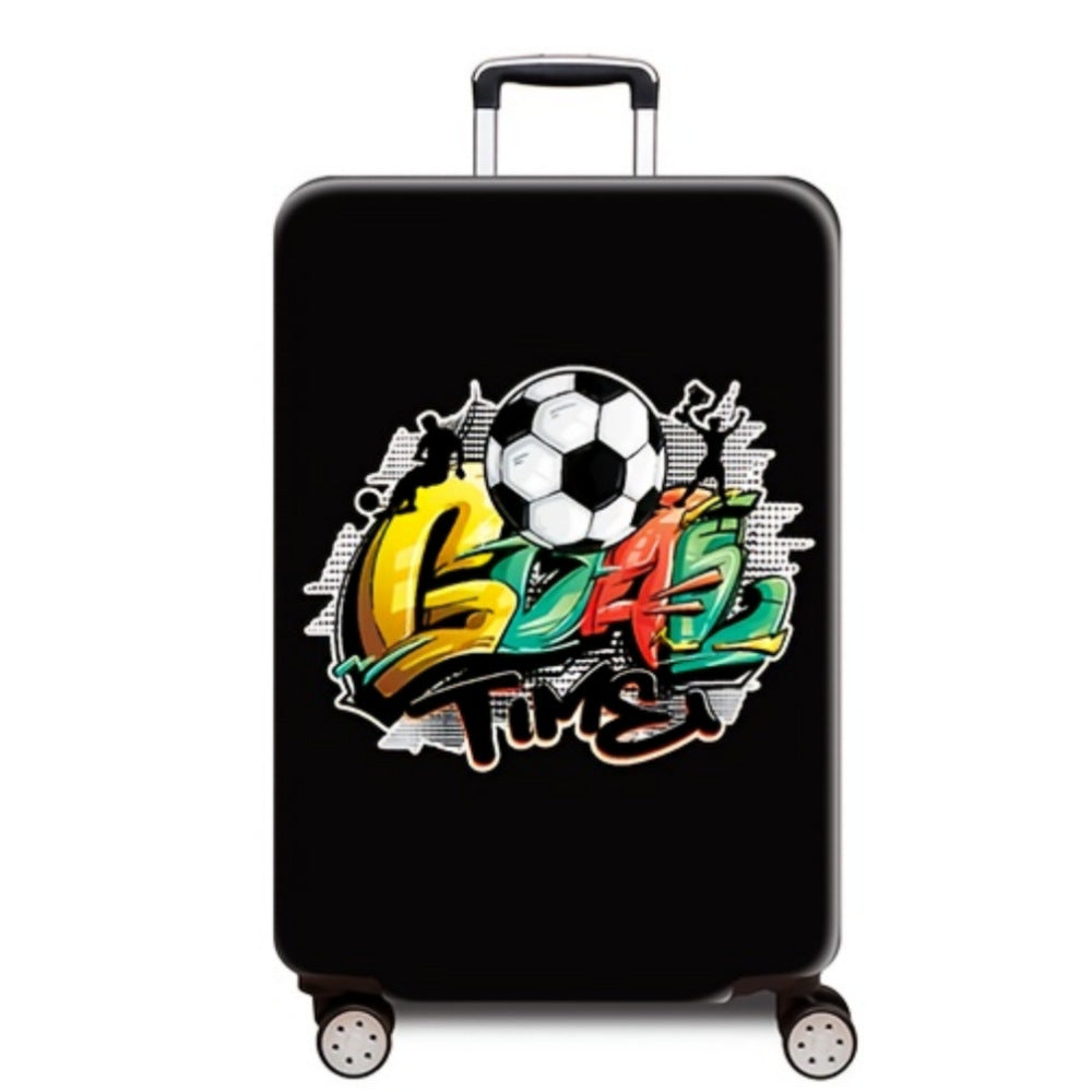 Women's hard-shell suitcase with dynamic football motif Bowlift