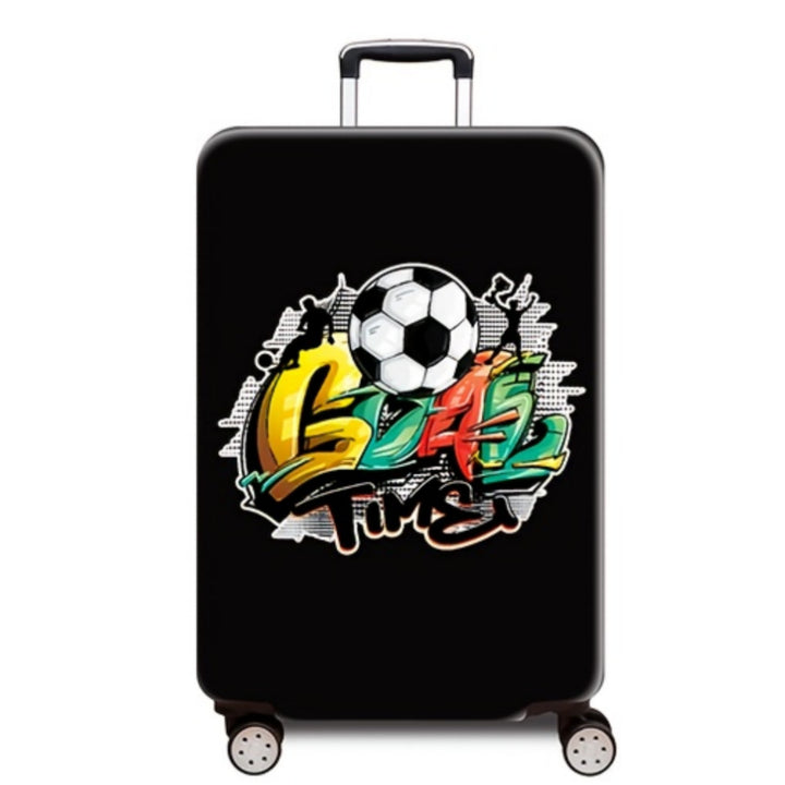 Women's hard-shell suitcase with dynamic football motif Bowlift