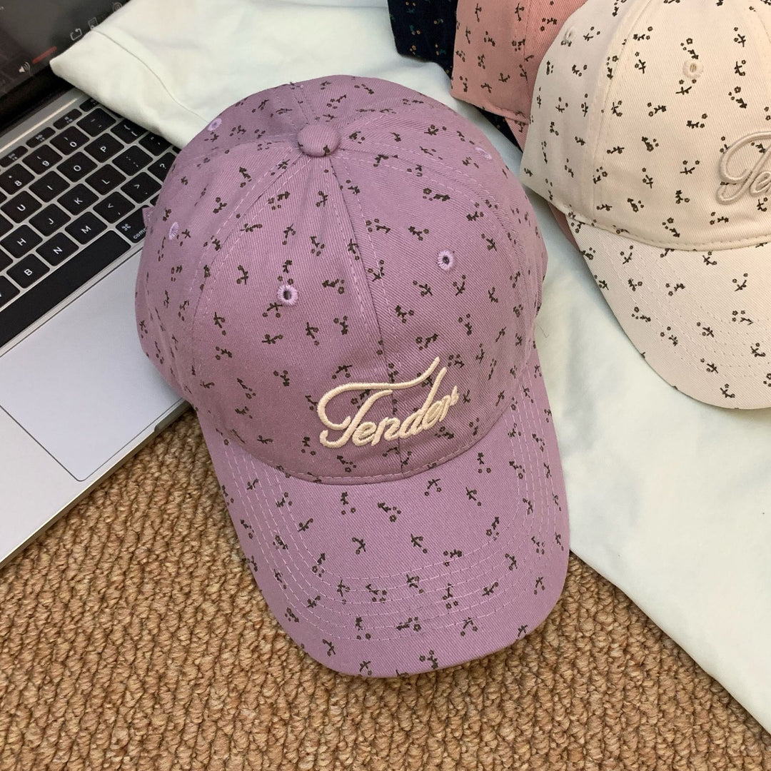 Women's Trendy Floral Print Baseball Cap Bowlift