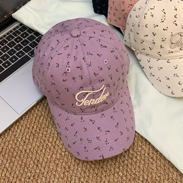 Women's Trendy Floral Print Baseball Cap Bowlift