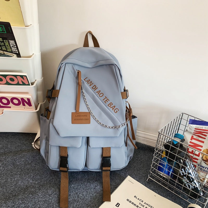 Casual Multi-Pocket School Backpack Bowlift