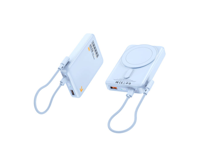 Portable power bank with inductive fast charging function and LED display Bowlift