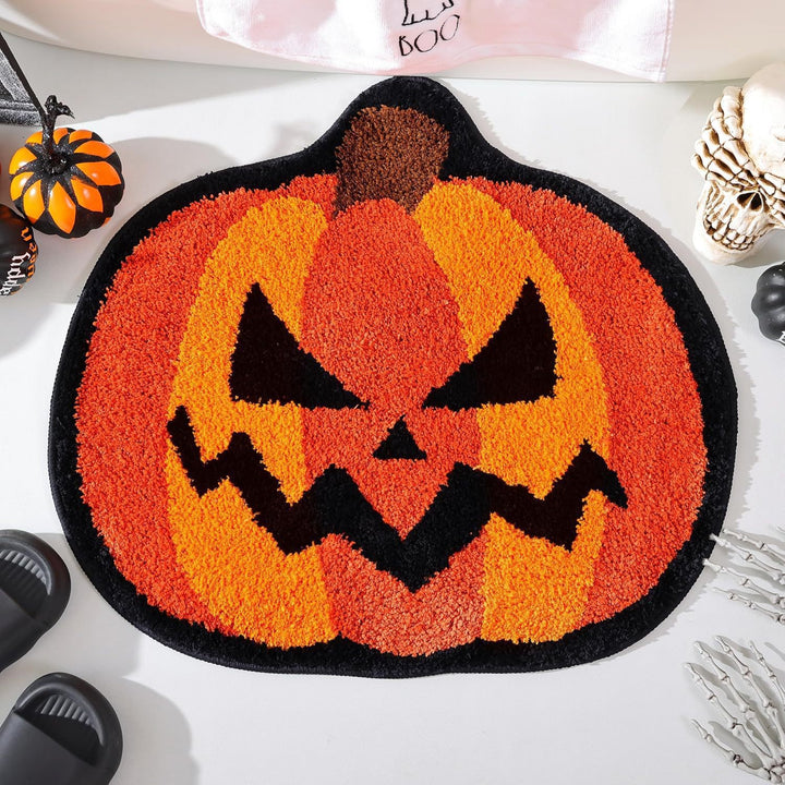 Ghost-Themed Plush Bath Mat Bowlift