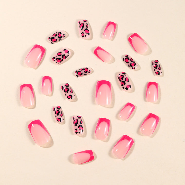 Stylish Leopard Print Nail Art Extensions Bowlift