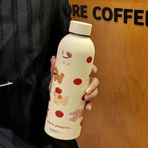 Women's Insulated Drinking Bottle with Cheerful Animal Design Bowlift
