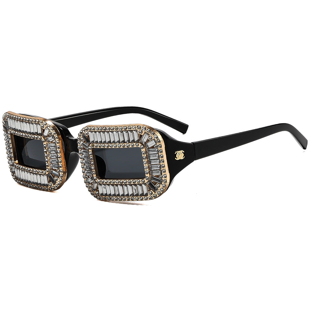 Women's designer sunglasses with extravagant stud embellishments Bowlift