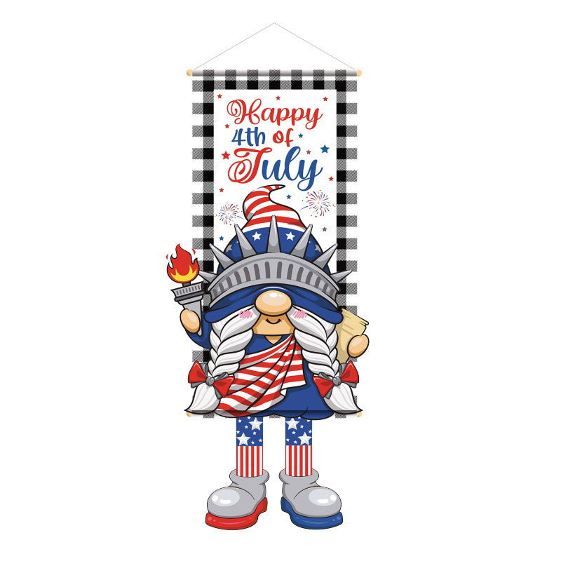 Unisex nan patriotic American flag windsock with long trailing streamers and reinforced hanging loop Bowlift