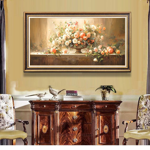 Vintage Flowers Ge framed Wall decoration