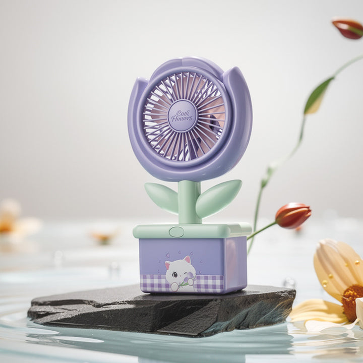 Ladies decorative mini table fan Bowlift