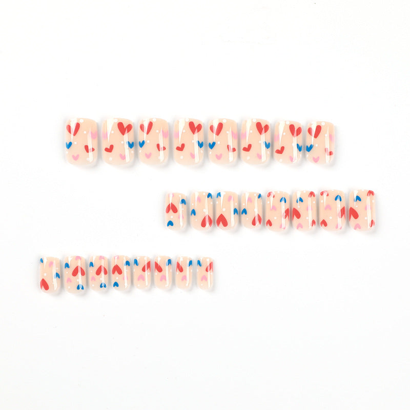 Artificial Nail Art with Heart Designs Bowlift