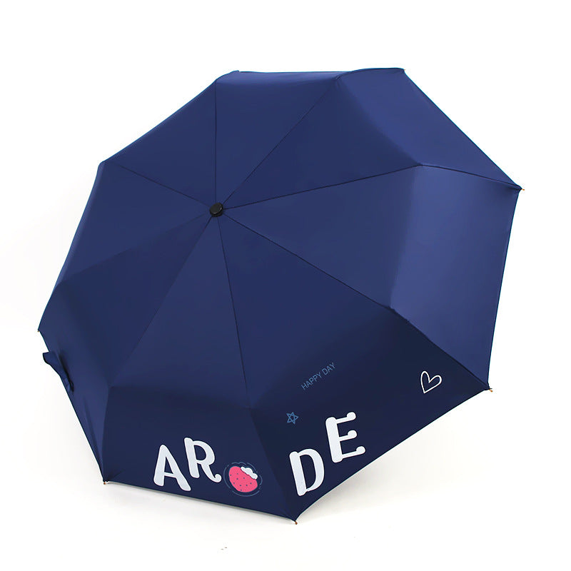 Women's Foldable Umbrella with Cheerful Design Bowlift