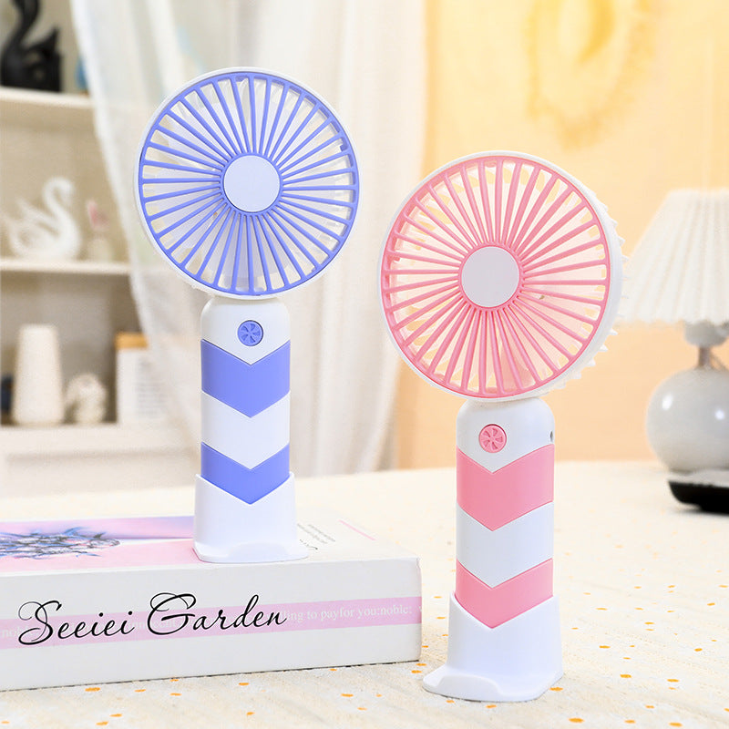 Ladies portable USB hand fan with flexible tilt Bowlift