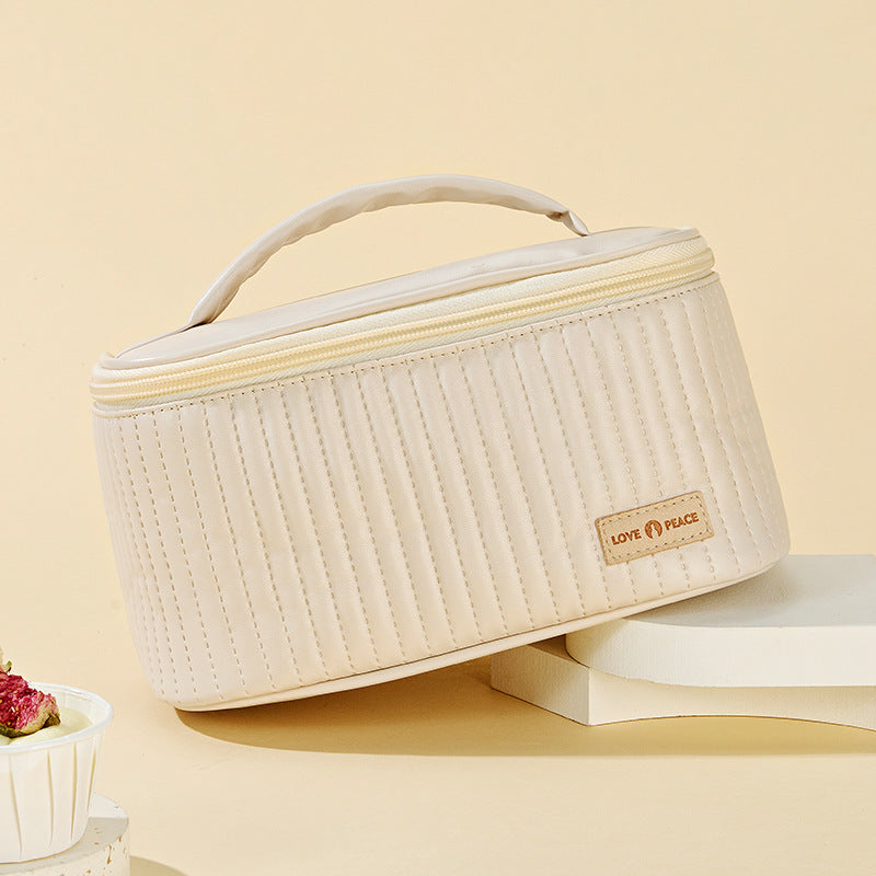 Textured Travel Cosmetic Case Bowlift