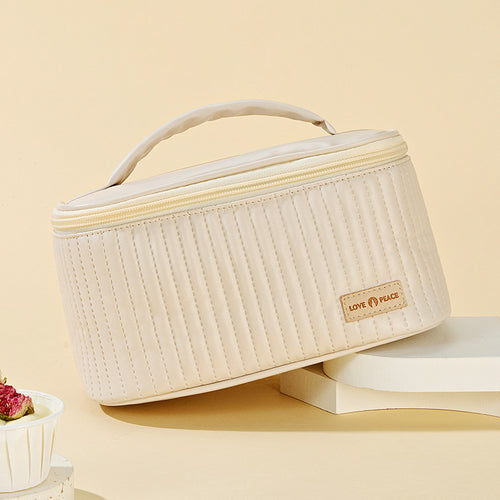 Textured Travel Cosmetic Case Bowlift