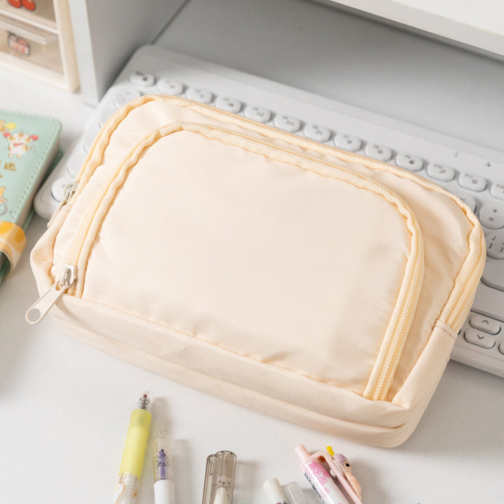 Multi-Functional Zippered Pencil Case Bowlift